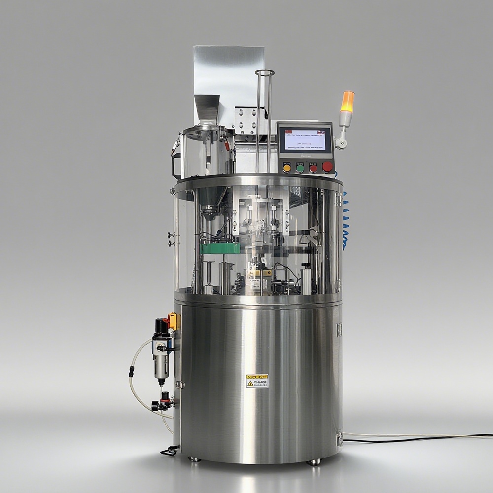 AHR-1 Rotary Automatic Filling Sealing Machine for Single Serve K-Cup Nespresso Dolce Gusto - 2,300 pcs hour capacity
