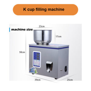 Manual single serve K cup filling and sealing machine (filler and sealer)