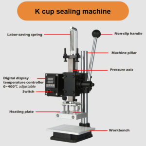 Manual K-Cup filling and sealing machine (single serve filler and sealer)